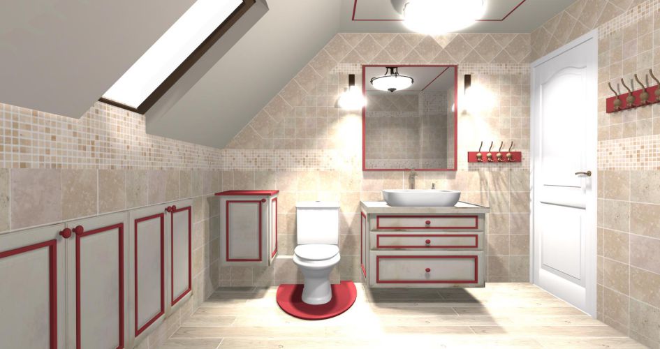 Projet: travaux de rénovation de salle de bain. Salle de bain provencale - Essonne 91